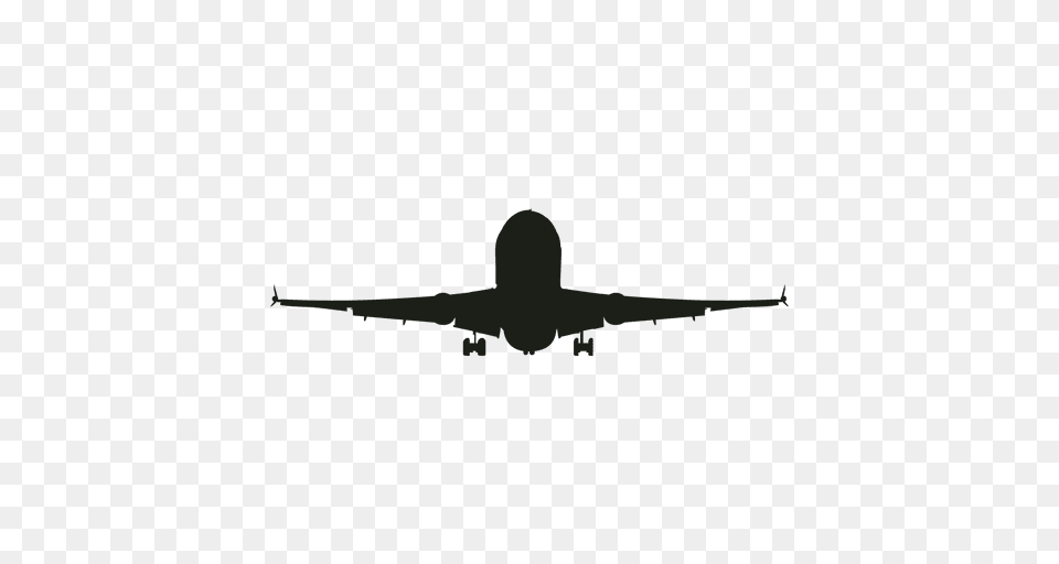 Airplane Taking Off Silhouette, Aircraft, Airliner, Transportation, Vehicle Free Png Download