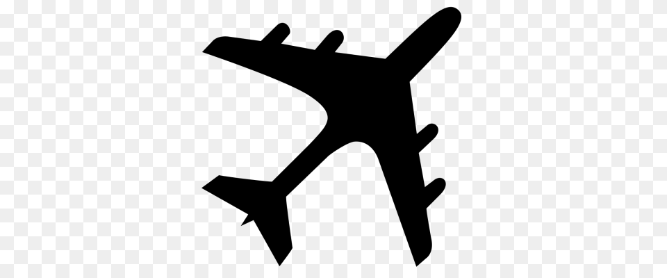 Airplane Image And Clipart, Gray Free Transparent Png