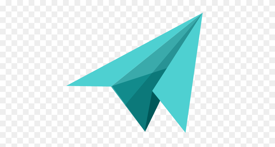 Airplane Transparent And Clipart Paper Airplane Icon, Art, Triangle, Animal, Fish Png Image