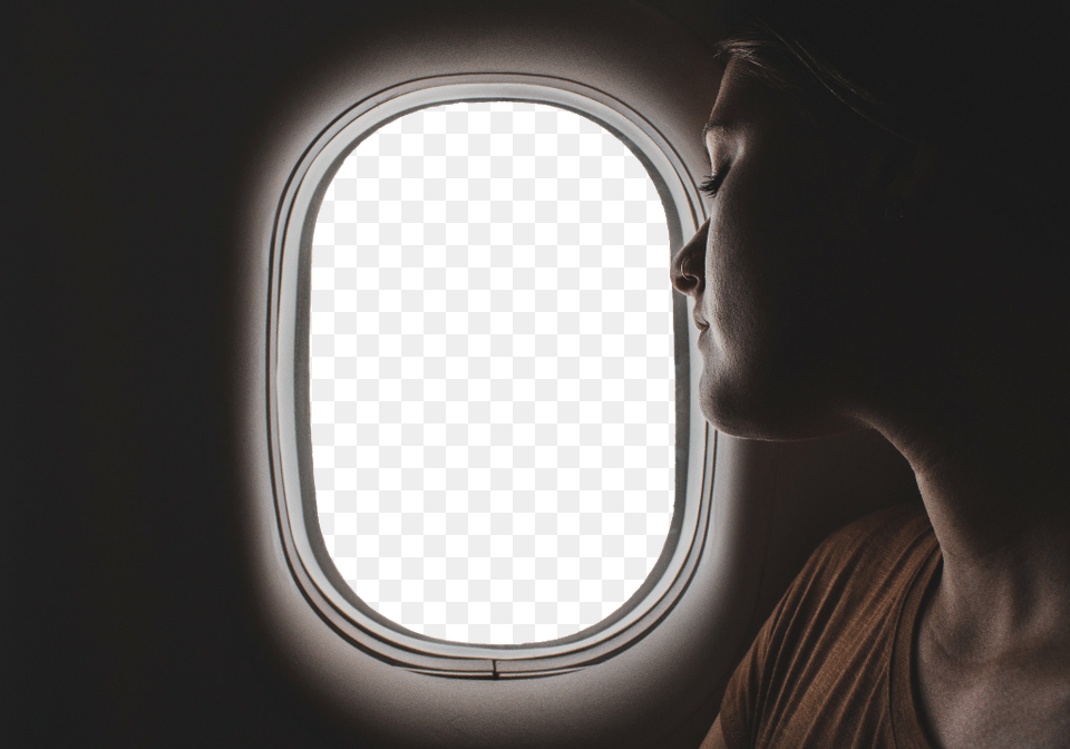 Airplane Window, Adult, Female, Person, Woman Free Png Download