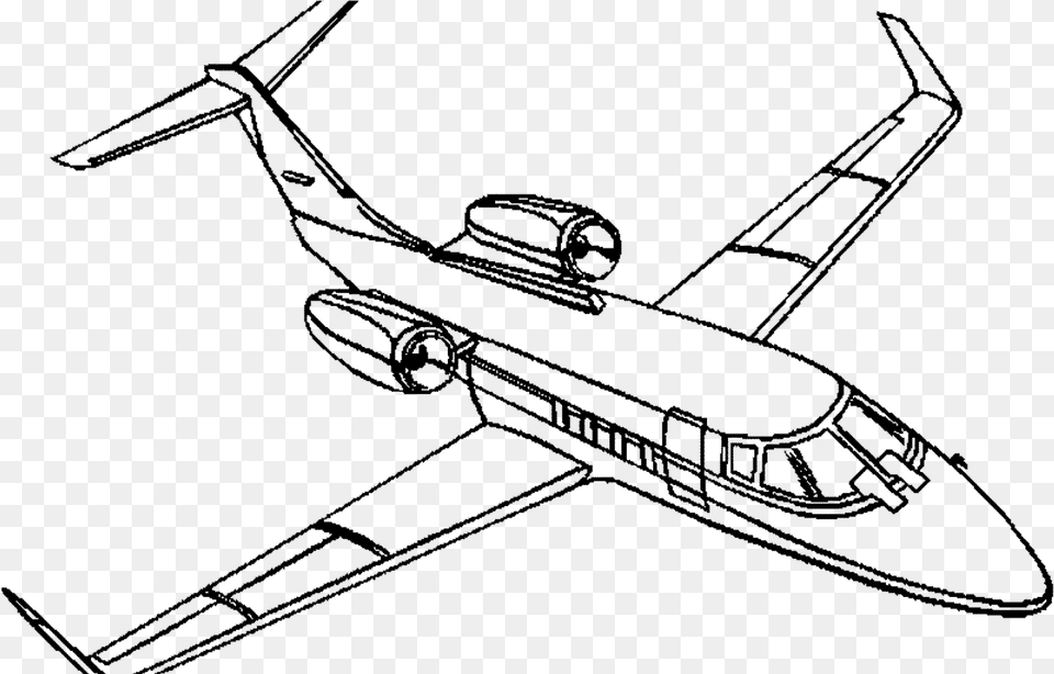 Airplanes Drawing Fighter Plane Private Jet Coloring Pages, Gray Png