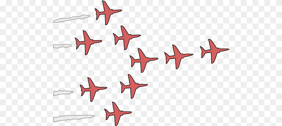 Airplanes Flight Formation Icons Airplane Formation Vector Transparent, Animal, Fish, Sea Life, Shark Png