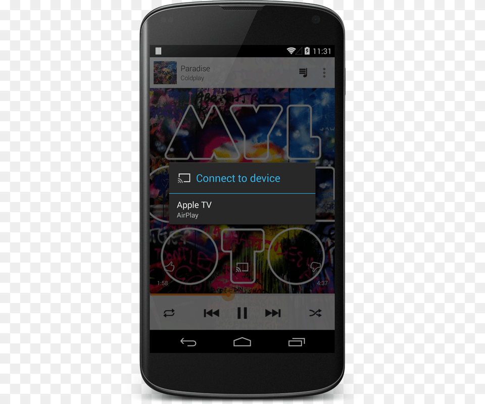 Airplay Support For Google Play Music Coldplay Mylo Xyloto, Electronics, Mobile Phone, Phone Free Png Download