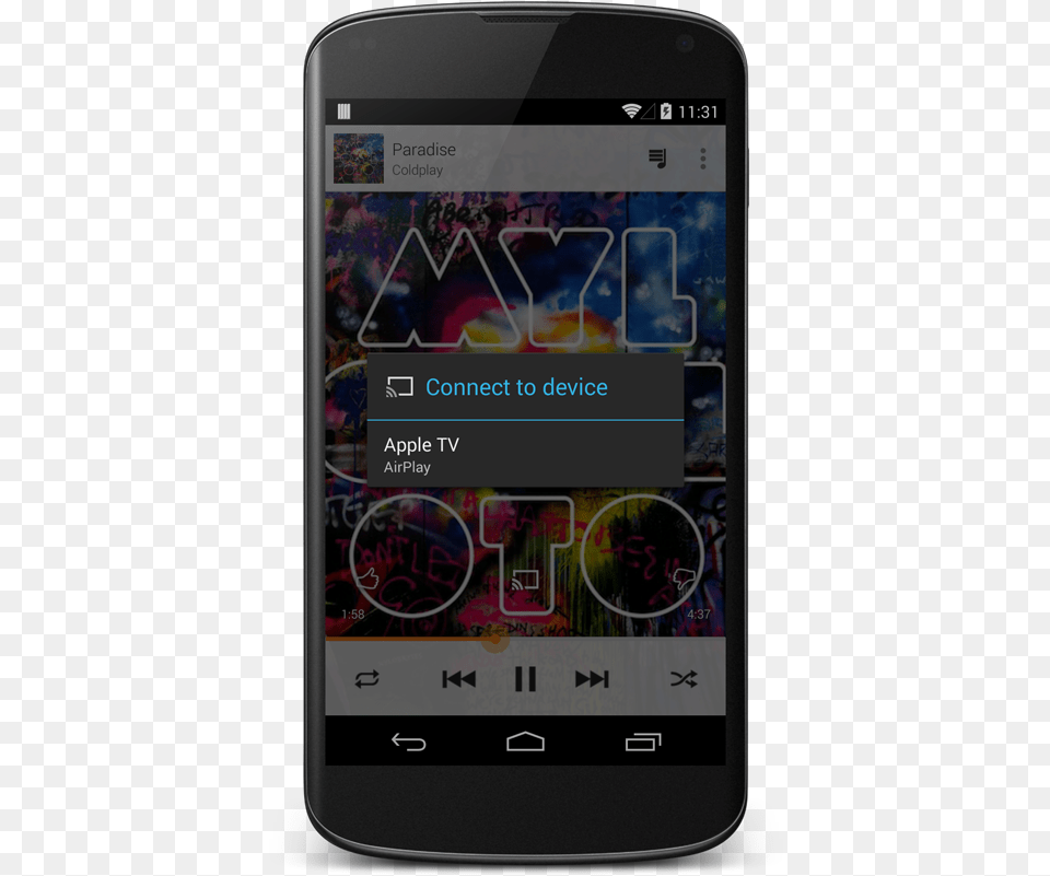 Airplay Support For Google Play Music Doubletwist Blog Coldplay Mylo Xyloto, Electronics, Mobile Phone, Phone Png