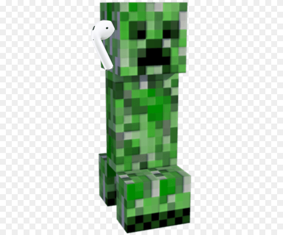Airpod Minecraft Steve Creeper Transparent Background Minecraft Creeper, Architecture, Fountain, Green, Water Free Png Download