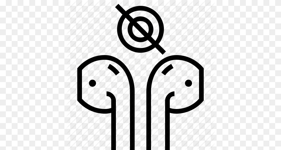 Airpods Apple Headphones Music Mute No Sound Yumminky Icon, Cutlery, Electronics Free Png Download