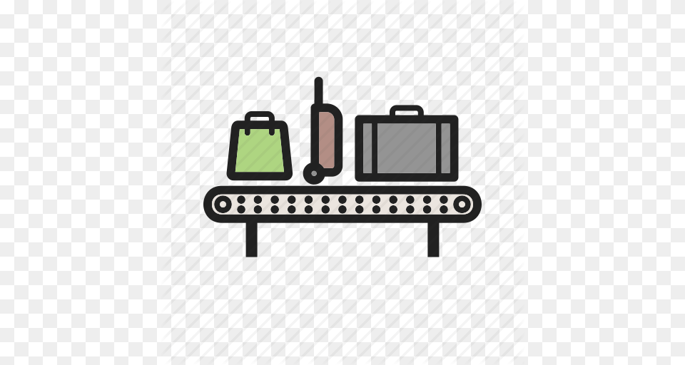 Airport Bag Baggage Belt Carousel Claim Luggage Icon, Electronics, Computer Hardware, Hardware, Screen Png