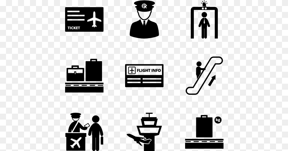 Airport Home Repair Icon, Gray Free Png Download