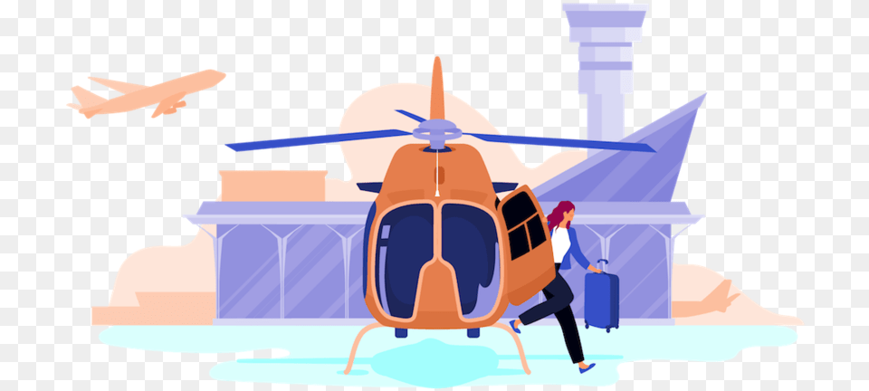 Airport Transfers 1 Fb Helicopter Rotor, Aircraft, Transportation, Vehicle, Person Free Png