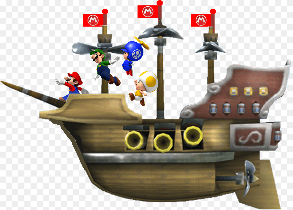 Airship Mario Download Yellow Toad From Mario, Baby, Person, Game, Face Png Image