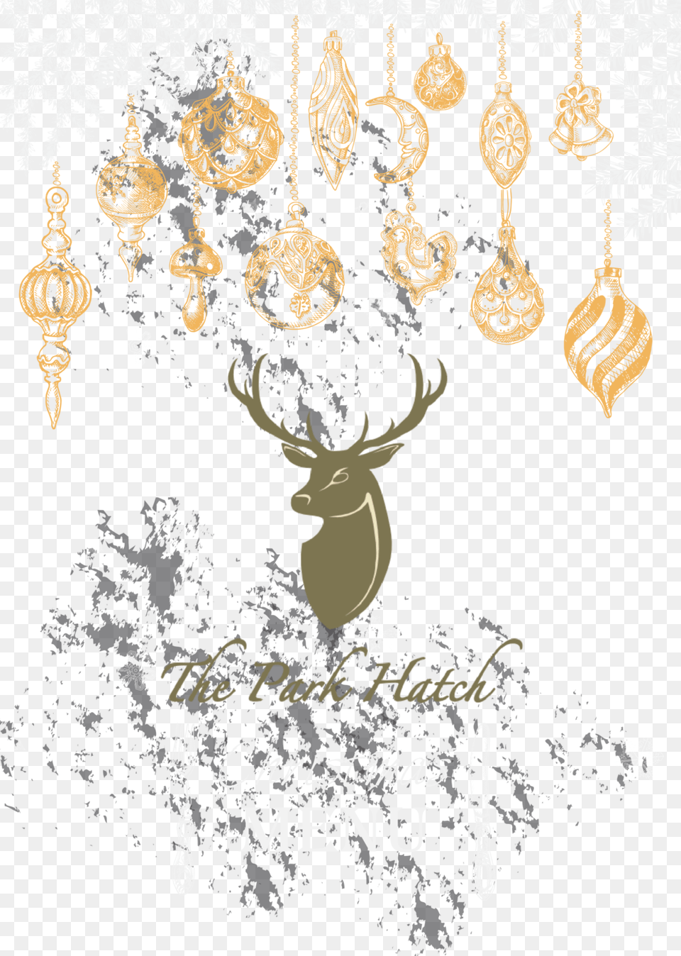 Airsick Stencils Grunge 1 Airsick Airbrush Stencil Xmas 2018, Mammal, Animal, Wildlife, Deer Free Png