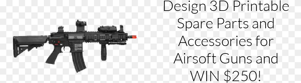 Airsoft 3d Design Challenge Noveske, Firearm, Gun, Rifle, Weapon Free Png