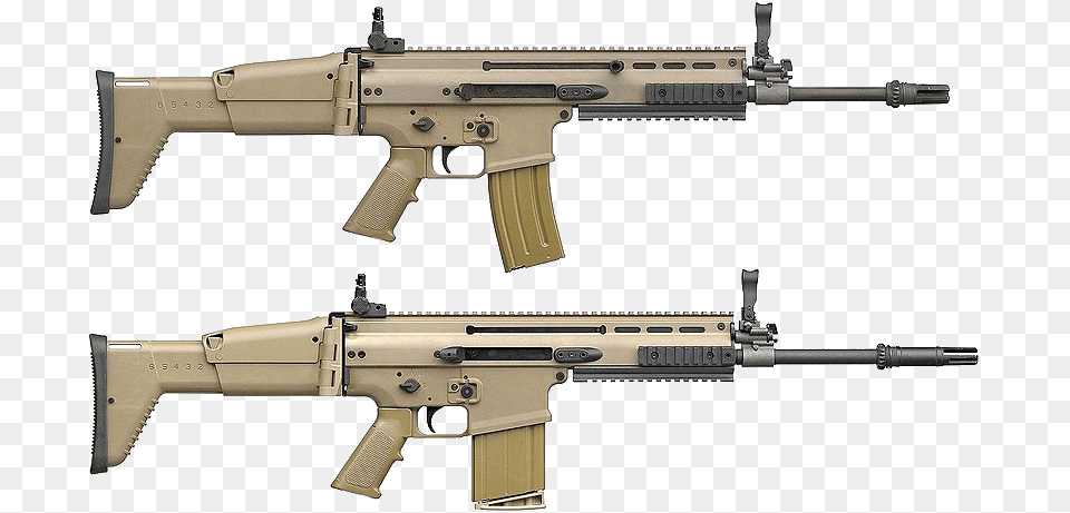 Airsoft Gun Scar Ly Scar H, Firearm, Rifle, Weapon Png