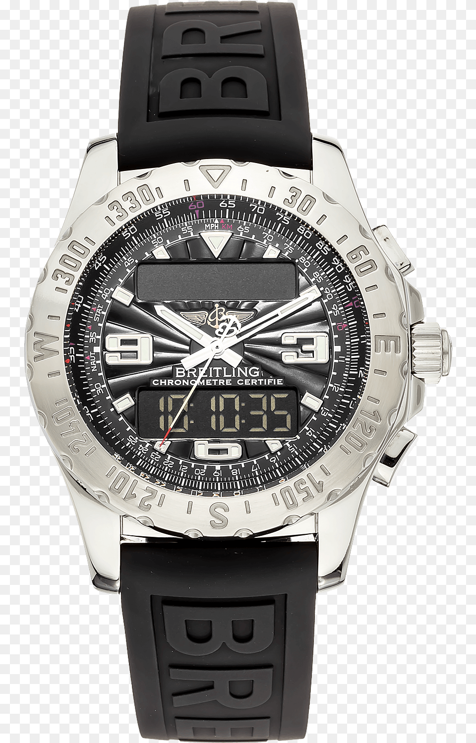 Airwolf Stainless Steel Quartz Watch, Wristwatch, Person, Arm, Body Part Free Transparent Png
