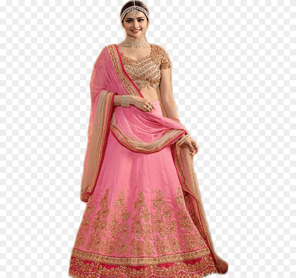 Aishwarya Dressed In Hum Dil Dechuke Sanam, Formal Wear, Wedding Gown, Clothing, Dress Png Image