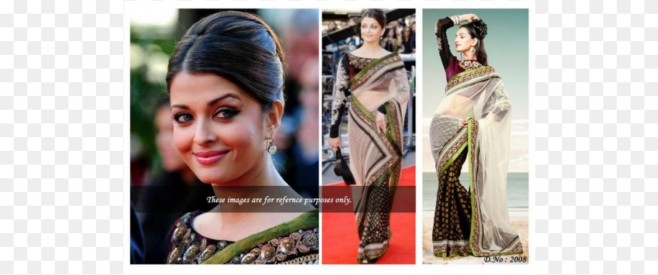 Aishwarya Rai In Saree, Head, Person, Face, Wedding Png Image