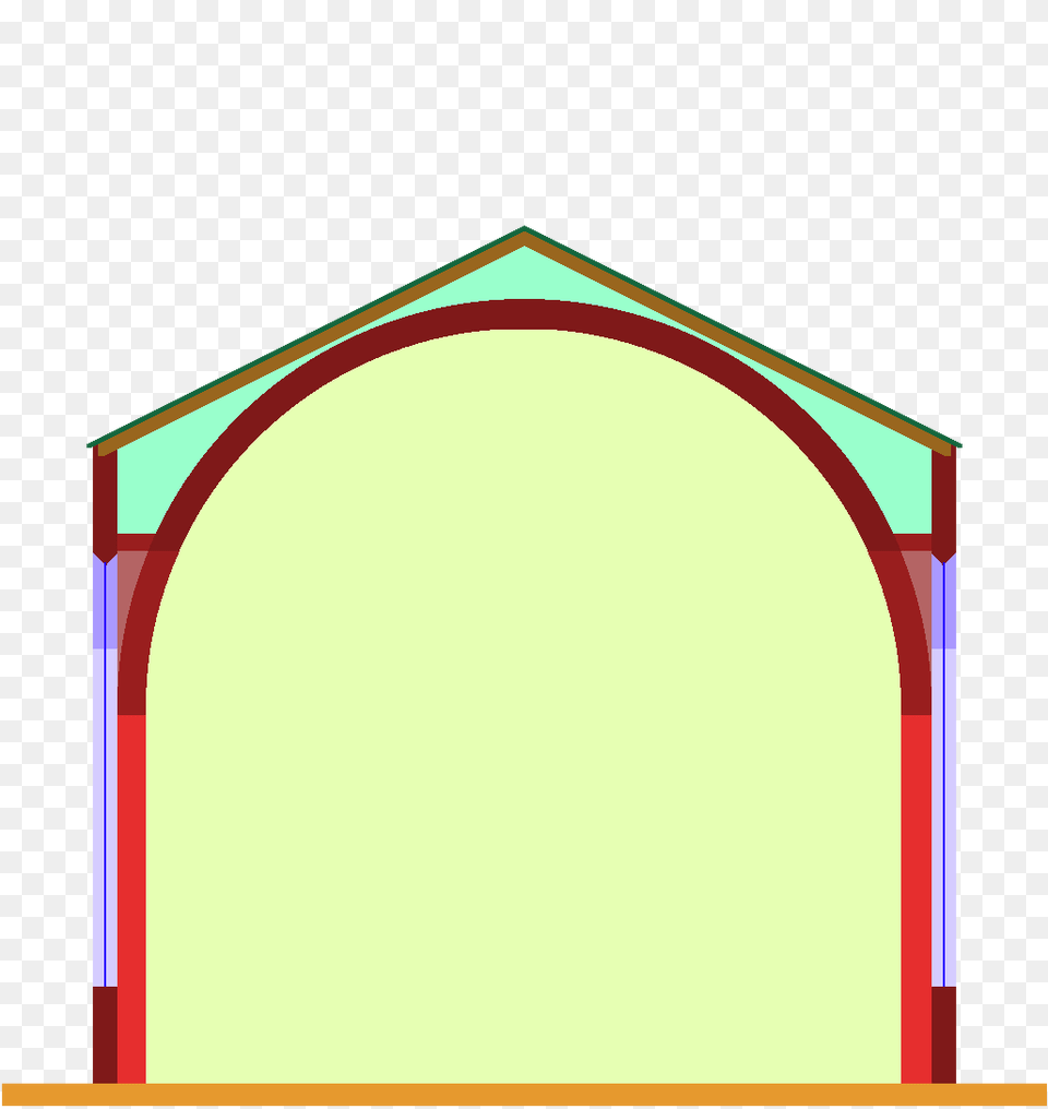 Aisleless Church With Barrel Vault, Arch, Architecture Free Png