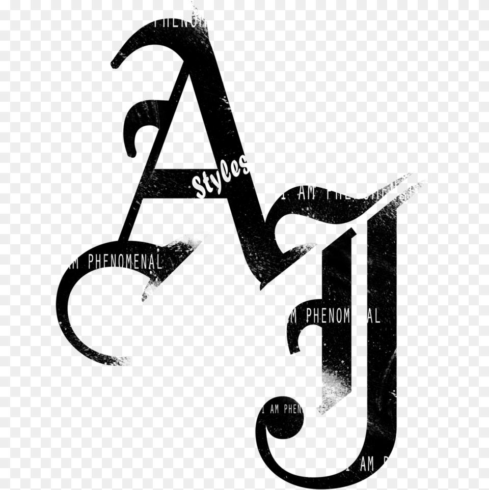 Aj Styles Logo Wwe Aj Styles Logo, Gray Free Png Download