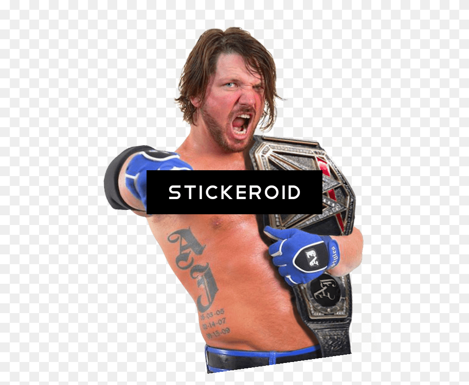 Aj Styles Wwe Tattoo, Adult, Skin, Person, Man Free Png