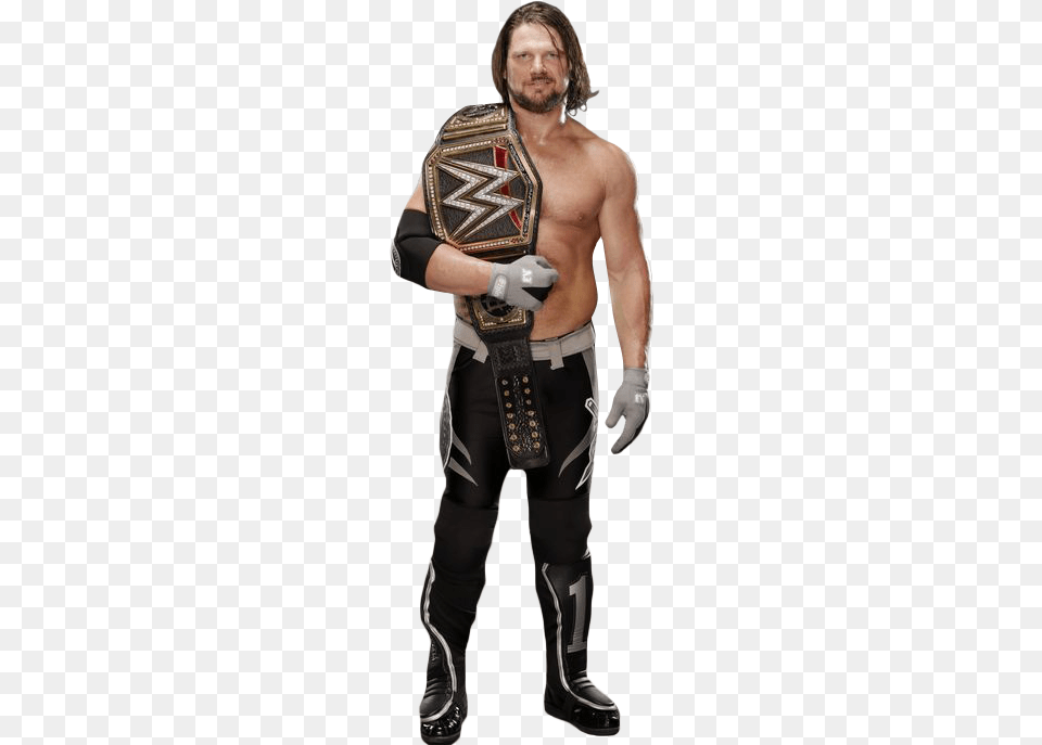 Aj Styles Wwe Wwe Champions Roman Reigns Roman Reings Aj Styles Champion 2016, Adult, Clothing, Costume, Glove Free Transparent Png