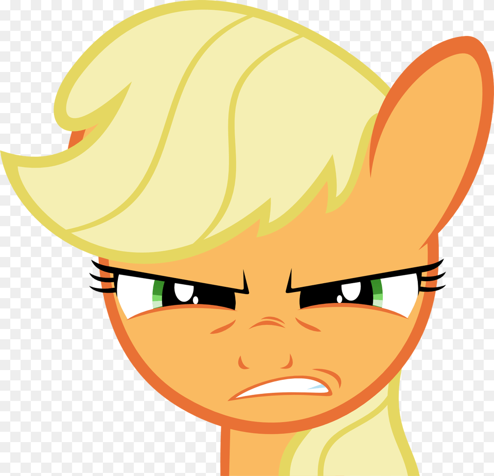 Aj Upset Pony Reactions Know Your Meme, Face, Head, Person, Baby Png