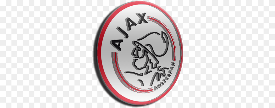 Ajax Logo White Fc Ajax Amsterdam, Text, Disk, Symbol Free Transparent Png