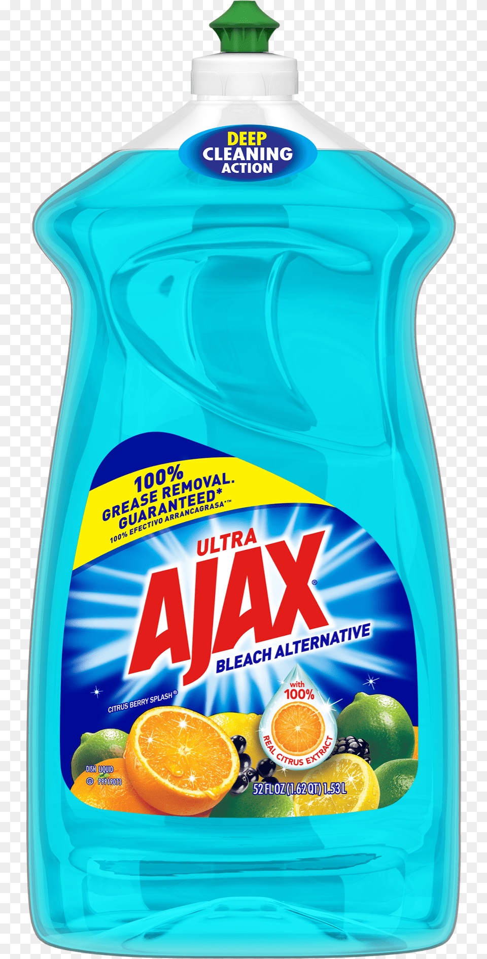 Ajax Ultra Triple Action Liquid Dish Soap Bleach Alternative, Citrus Fruit, Food, Fruit, Orange Free Png Download