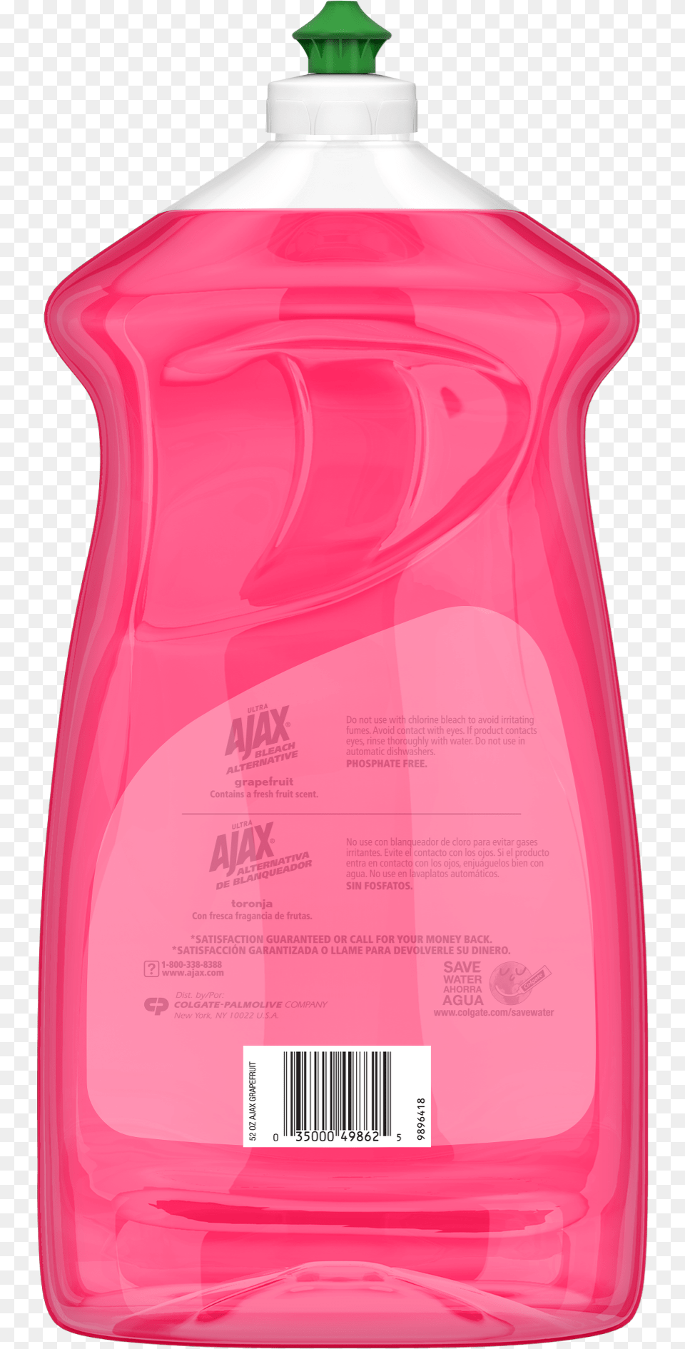 Ajax Ultra Triple Action Liquid Dish Soap Grapefruit Active Tank, Jug, Water Jug, Bottle, Jar Free Transparent Png