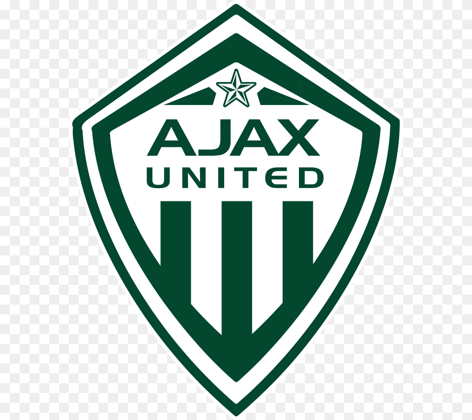 Ajax United Football Club Tryouts For Recreational Logo Transparent United Football Club, Badge, Symbol, Armor, Smoke Pipe Free Png Download
