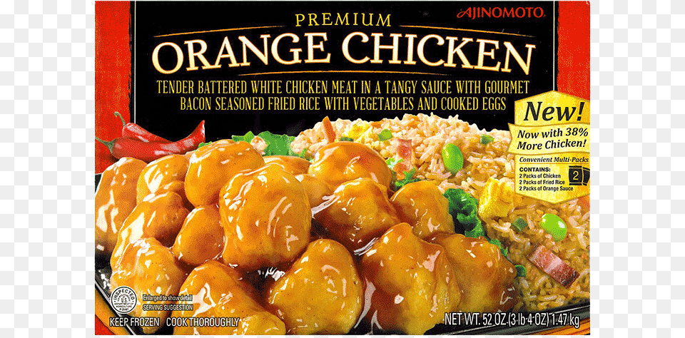 Ajinomoto Orange Chicken, Food, Meal, Fried Chicken, Citrus Fruit Png Image