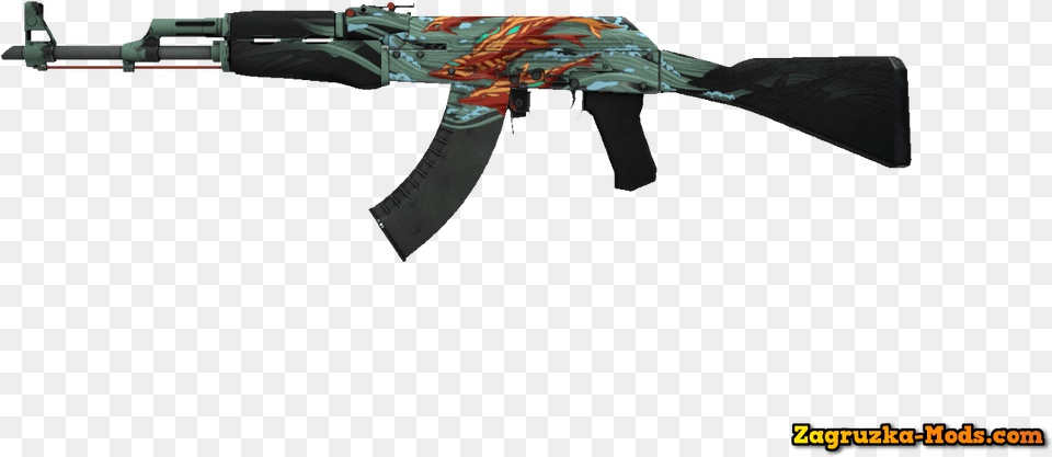 Ak 47 Aquamarine Revenge Skin For Cs Ak 47 Cs Go Elite Build, Firearm, Gun, Rifle, Weapon Free Png