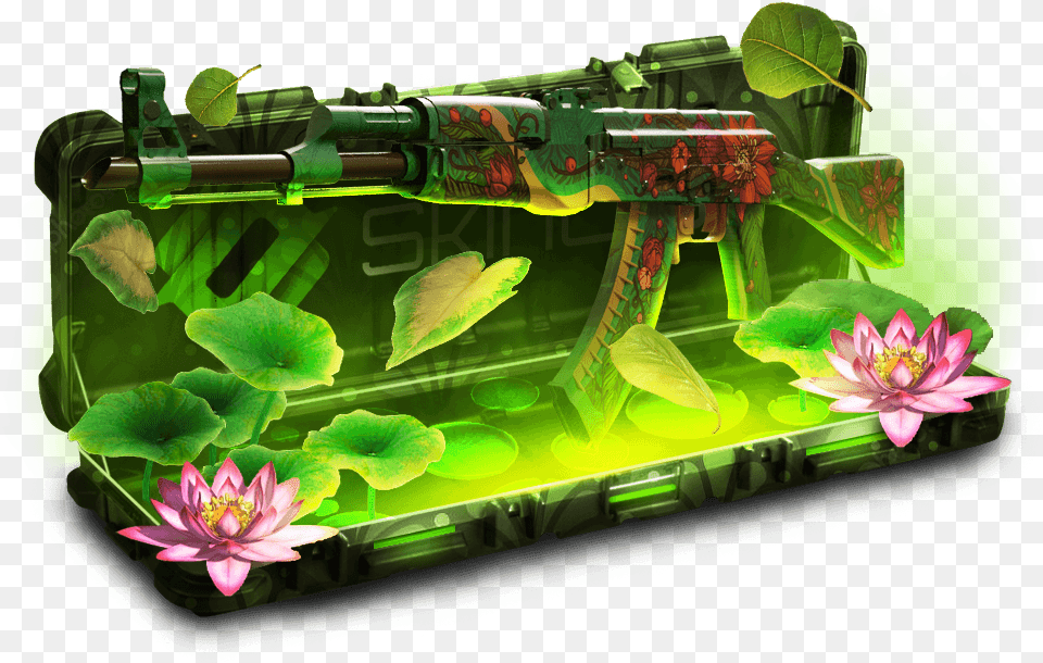 Ak 47 Case Horizontal, Flower, Plant, Green, Weapon Free Png Download