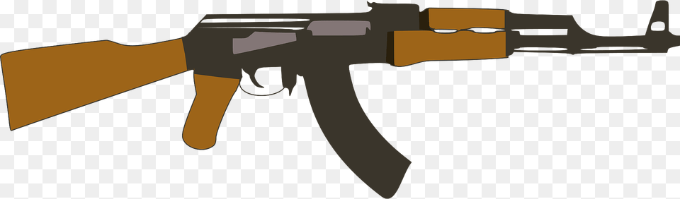Ak 47 Clipart, Firearm, Gun, Machine Gun, Rifle Free Png