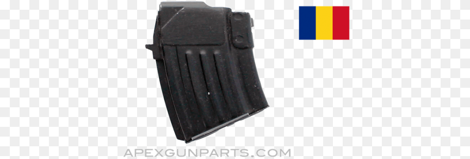 Ak 47 Magazine 5rd Steel Double Stack Romanian Blued Leather, Firearm, Weapon, Gun, Rifle Png Image