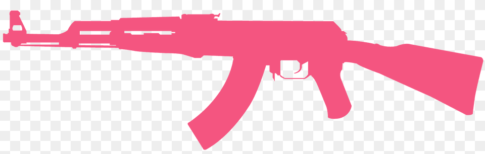 Ak 47 Silhouette, Firearm, Gun, Rifle, Weapon Free Transparent Png