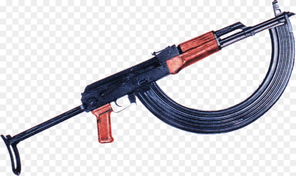 Ak 47 With Extendo, Firearm, Gun, Machine Gun, Rifle Free Transparent Png