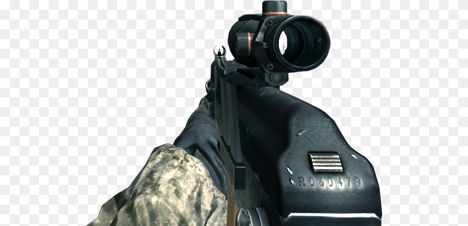 Ak 74u Acog Scope Cod4 Call Of Duty No Scope, Firearm, Gun, Rifle, Weapon Free Transparent Png