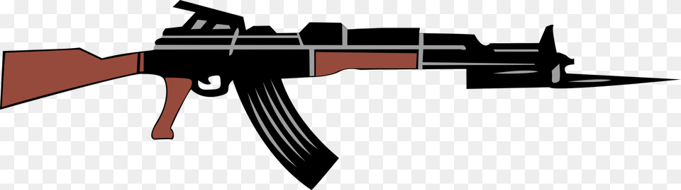 Ak Clip Rifle Automatic Firearm, Gun, Weapon, Cutlery, Fork Free Png