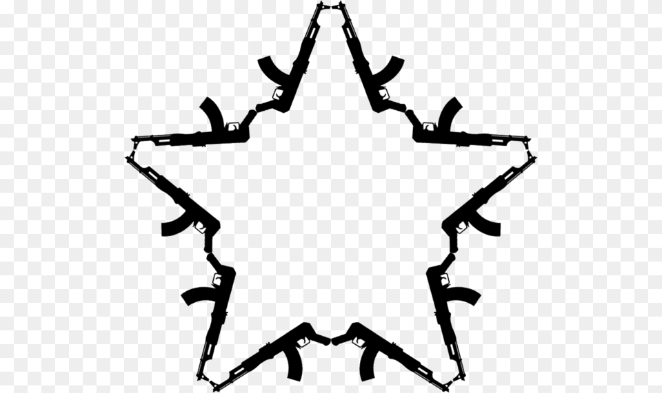 Ak Cliparts, Symbol, Star Symbol, Bow, Weapon Free Png