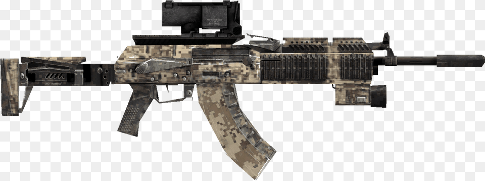 Ak Mod Desert Weapon Assault Rifle, Firearm, Gun, Machine Gun Free Png Download