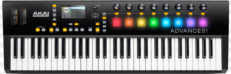 Akai Advance, Keyboard, Musical Instrument, Piano Free Png