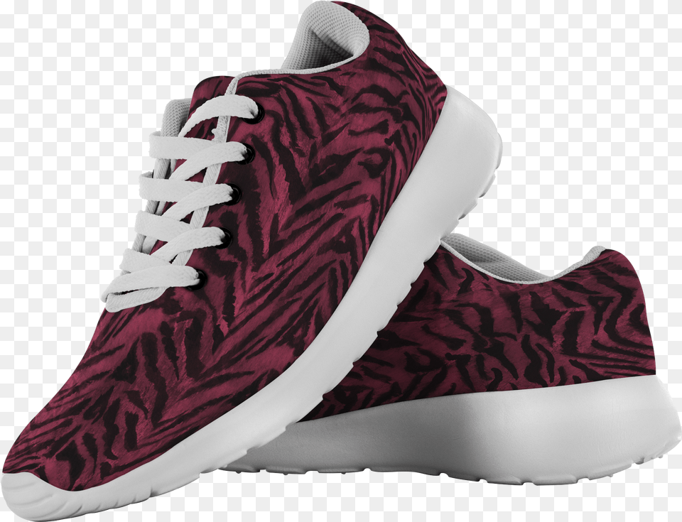 Akai Dark Red Tiger Striped Ergonomic High Performance Black Sneakers Mens, Clothing, Footwear, Shoe, Sneaker Png Image