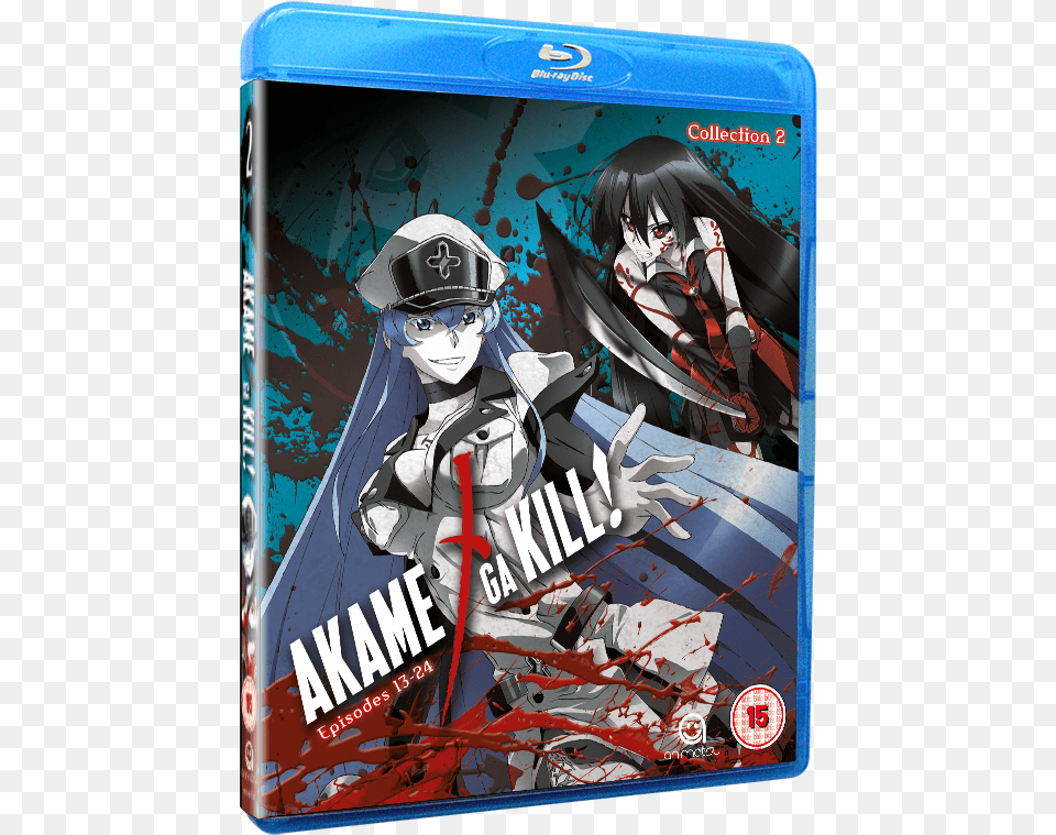 Akame Ga Kill Cover Anime, Book, Comics, Publication, Face Png