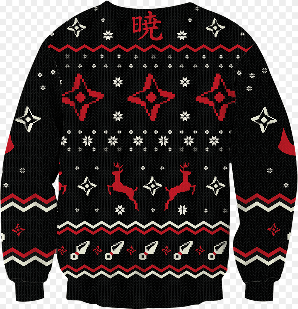 Akatsuki Ugly Sweater, Clothing, Knitwear, Sweatshirt Png Image