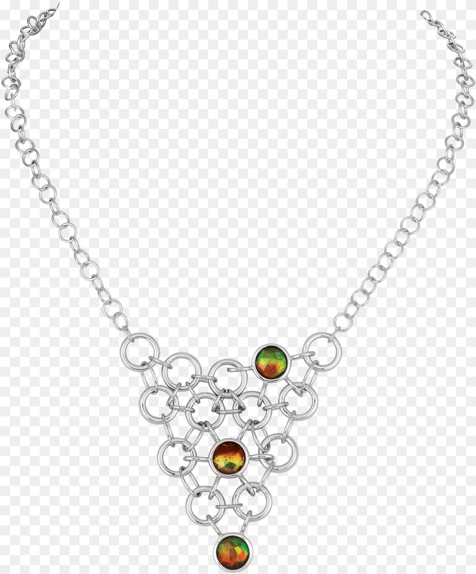Akila Sterling Silver Drape Necklace By Korite Ammolite Necklace, Accessories, Jewelry, Diamond, Gemstone Free Transparent Png