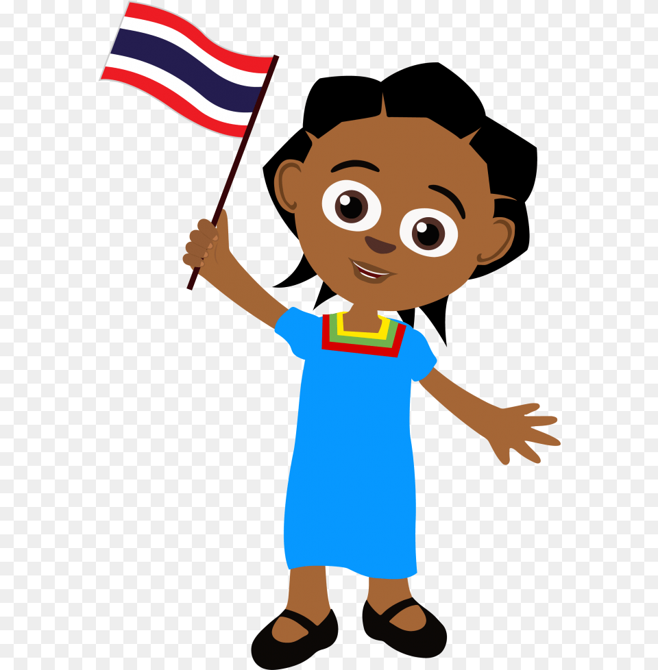 Akili Thai Youtube Channel Is Now Live Thai Cartoon Flag, Baby, Person, Face, Head Free Transparent Png