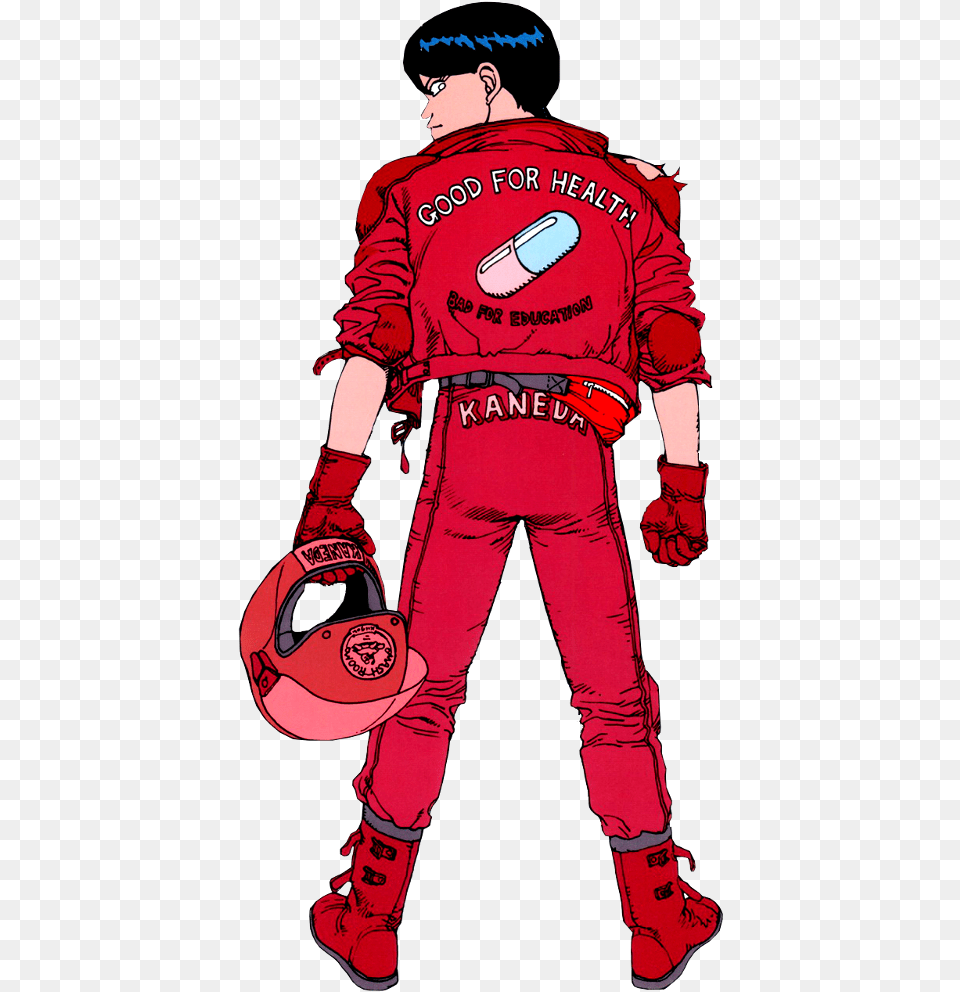 Akira Anime And Retro Anime Image Kaneda Good For Health Bad For Education, Adult, Male, Person, Man Free Png