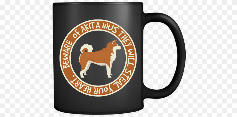 Akita Inu Mug Mug, Cup, Animal, Canine, Dog Free Png Download