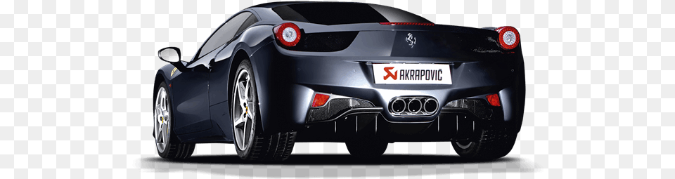 Akrapovic Slip On Line Titanium Exhaust For Ferrari 458 Ferrari Akrapovic, Alloy Wheel, Vehicle, Transportation, Tire Png Image
