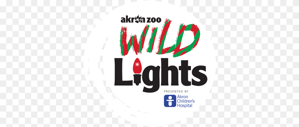 Akron Zoo Wild Lights Event Join Us This Holiday Season Akron Zoo Wild Lights, Sticker, Logo, Birthday Cake, Cake Free Png